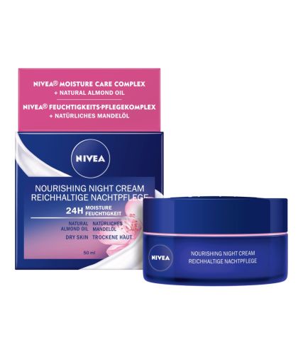 Nivea v��ivn� no�n� kr�m pro suchou a� citlivou ple� 50 ml Nivea v��ivn� no�n� kr�m pro suchou a� citlivou ple� 50 ml